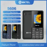 MKnickn5606 Téléphone en vedette pour touristes, Smartphone en veille, Écran 1.77 pouces, Batterie 1800mAh, MP3, MP4, Radio FM, Bluetooth, GStore S, Senior
